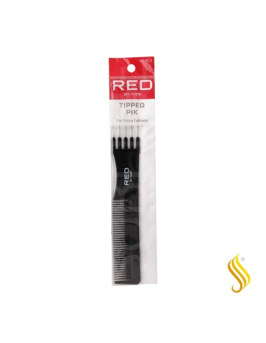 Red Kiss Tipped Pik Comb Peine